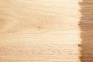 Methods for removing water stains from wooden surfaces