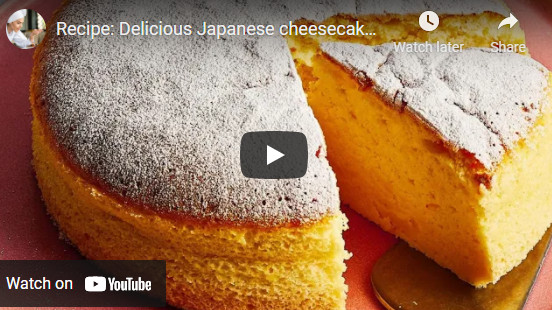 Recipe: Delicious Japanese cheesecake at home (45 language subtitles)