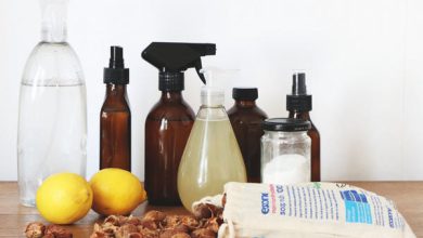 Natural cleaning products for a chemical-free kitchen